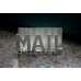 Metal Mail & Letter Holder rustic organizer desk counter kitchen organization   172488960500